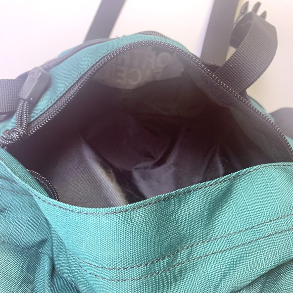 VTG The North Face Day Hiker Lumbar Fanny Pack Alpine Green Black Water Holder - Picture 14 of 16